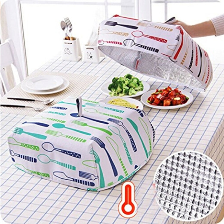 Foldable Thickened Aluminum Foil Food Heat Preservation Cover, Size: L (37 x 37 x 15cm)
