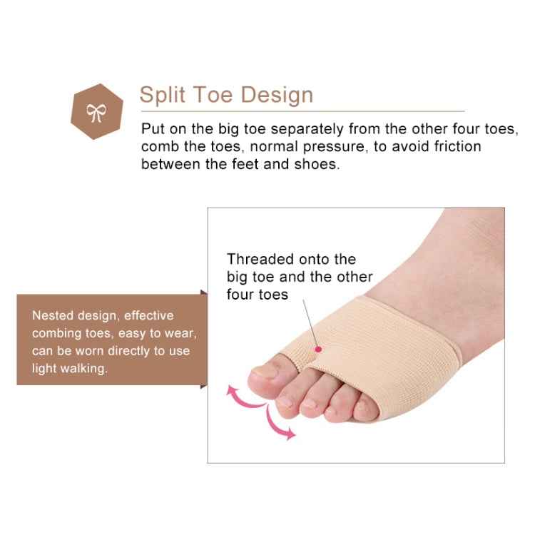 1 Pair Threaded Thumb Valgus Care Foot Forefoot Thickened Super Soft Thumb Protector, Size: S