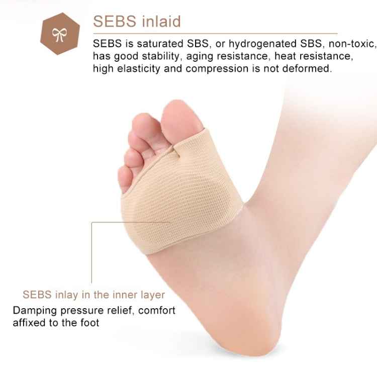 1 Pair Threaded Thumb Valgus Care Foot Forefoot Thickened Super Soft Thumb Protector, Size: L, Size: L