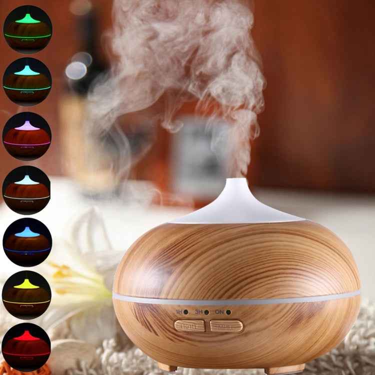 10W 150mL Wood Grain Aromatherapy Air Purifier Humidifier with LED Light for Office / Home Room