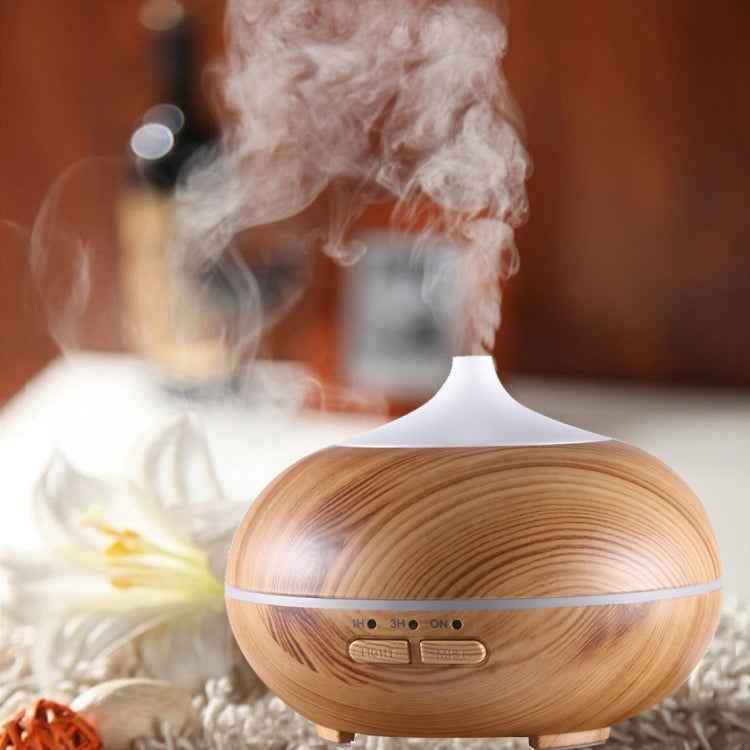 10W 150mL Wood Grain Aromatherapy Air Purifier Humidifier with LED Light for Office / Home Room