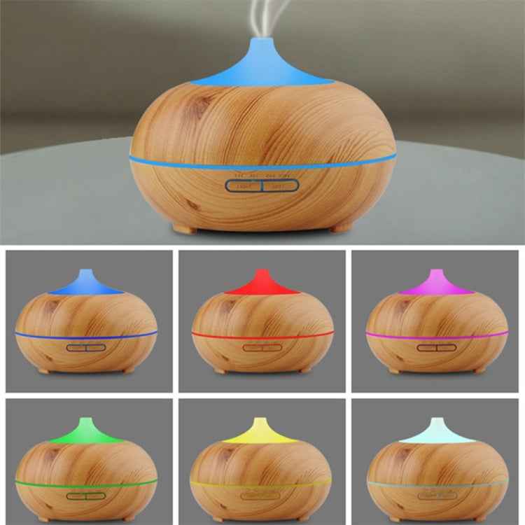 10W 150mL Wood Grain Aromatherapy Air Purifier Humidifier with LED Light for Office / Home Room