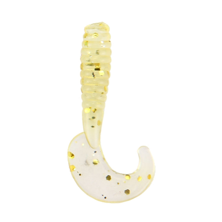 100 PCS Sequins Long Tail Maggots Shape Fishing Lures Artificial Fishing Bait, Length: 3.5cm, Sequins Long Tail Maggots Shape