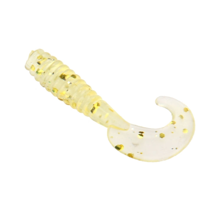 100 PCS Sequins Long Tail Maggots Shape Fishing Lures Artificial Fishing Bait, Length: 3.5cm, Sequins Long Tail Maggots Shape