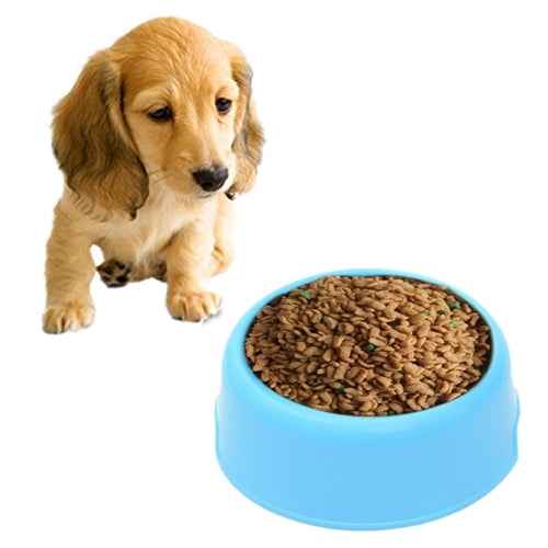 Dog Cat Light Candy Color Plastic Material Single Pets Bowls, Single Pets Bowls