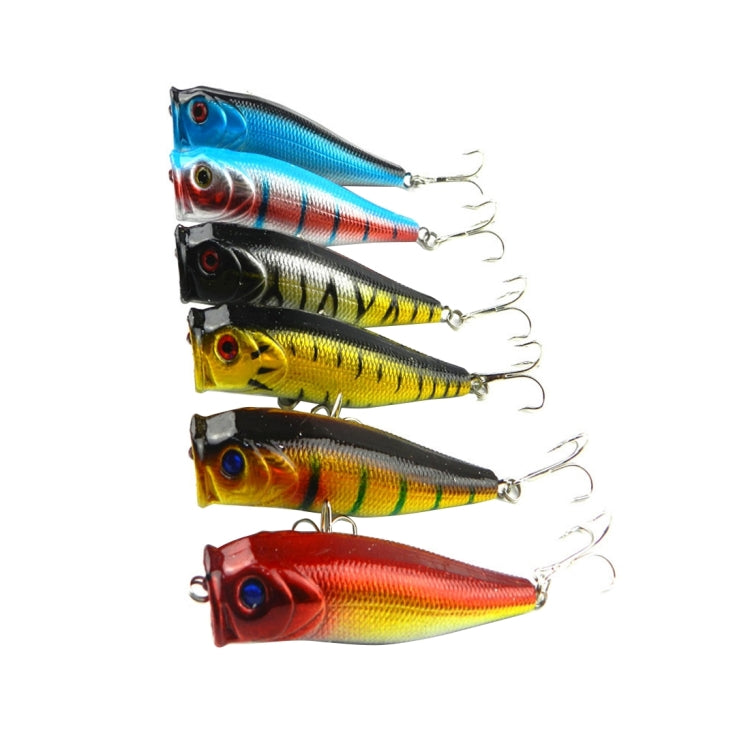 HENGJIA Plastic Artificial Fishing Lures Popper Bionic Fishing Bait with Hooks, Length: 9 cm, Random Color Delivery, Length: 9 cm