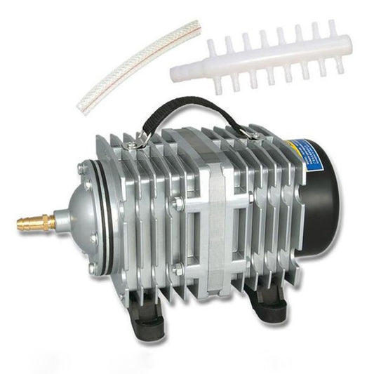 Compresor de aire electromagnético ACO-012 de 320 W y 143 L/min para acuarios de mariscos, aumenta el flujo de oxígeno y distribuye el aire. Enchufe estadounidense.
