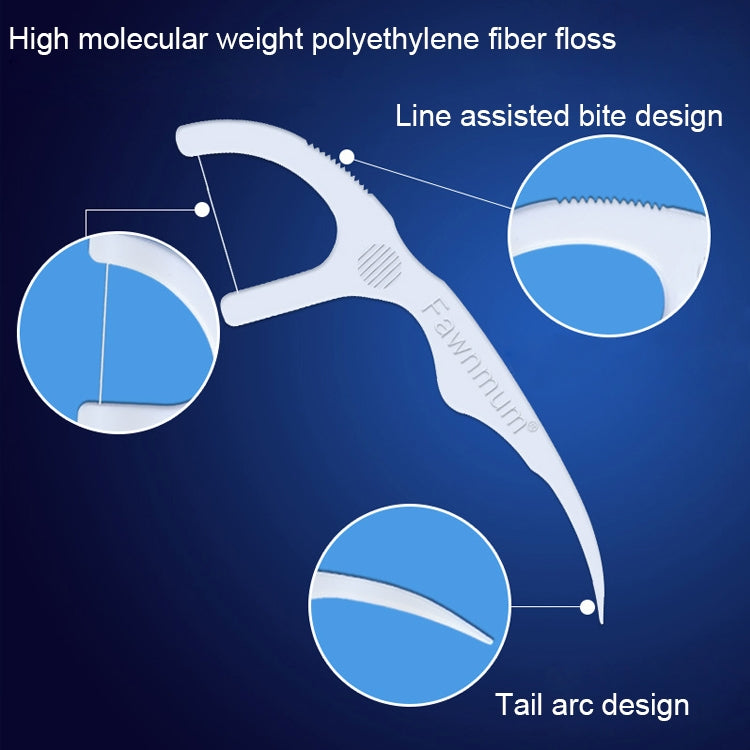 2 Packs Fawnmum Ultra-fine Safety Dental Floss Stick Toothpick Thread Portable Dental Floss Bag