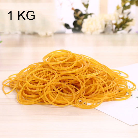 Élastiques en caoutchouc extensibles robustes jaunes, fournitures scolaires et de bureau, 1 kg par sac, jaune