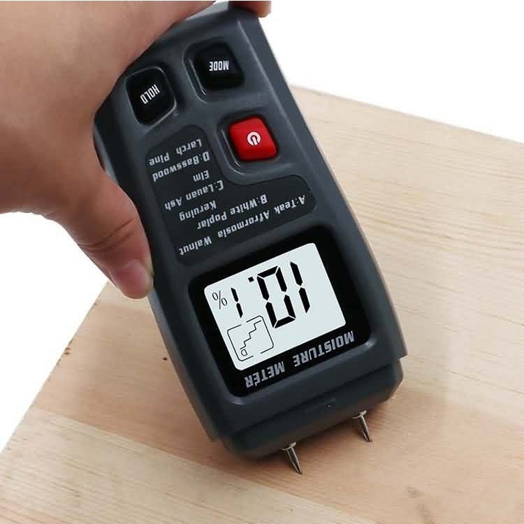 Rechargeable Wood Moisture Tester Moisture Measurement for Wood Flooring and Carton without Battery
