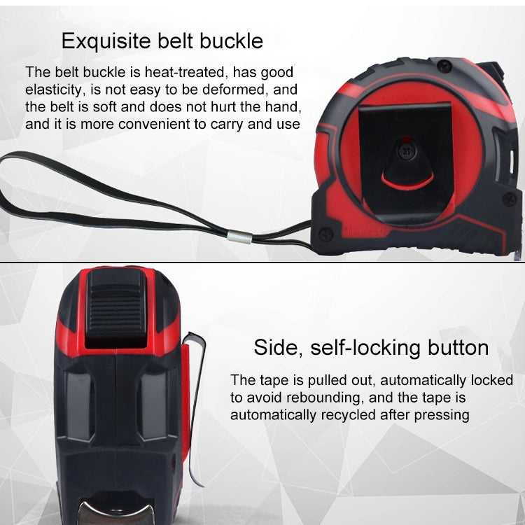 Regla retráctil Aoben, cinta métrica portátil, mini cinta métrica, longitud: 10 m, ancho: 25 mm.