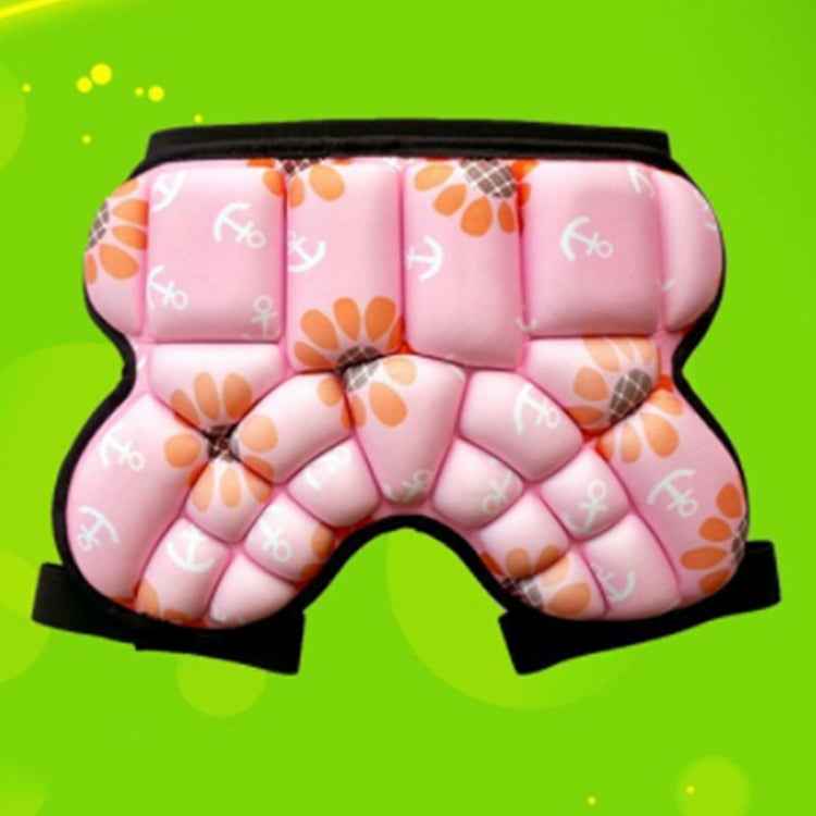 Children Outdoor Sports Roller Skating Protective Gear Hip Butt Padded Shorts Pants, Anti-fall Pants (Blue), Anti-fall Pants (Pink)