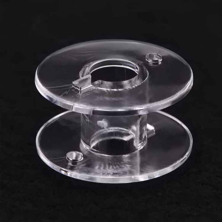 Transparent Plastic Bobbin Sewing Machine Spool Bobbin Box with 25 Bobbins