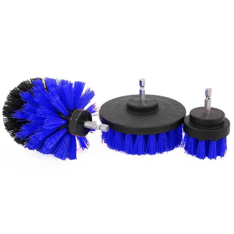 3 PCS Bathroom Kitchen Cleaning Brushes Kit for Electric Drill, 3 in 1 (Yellow), 3 in 1 (Green), 3 in 1 (Blue), 3 in 1 (Red)