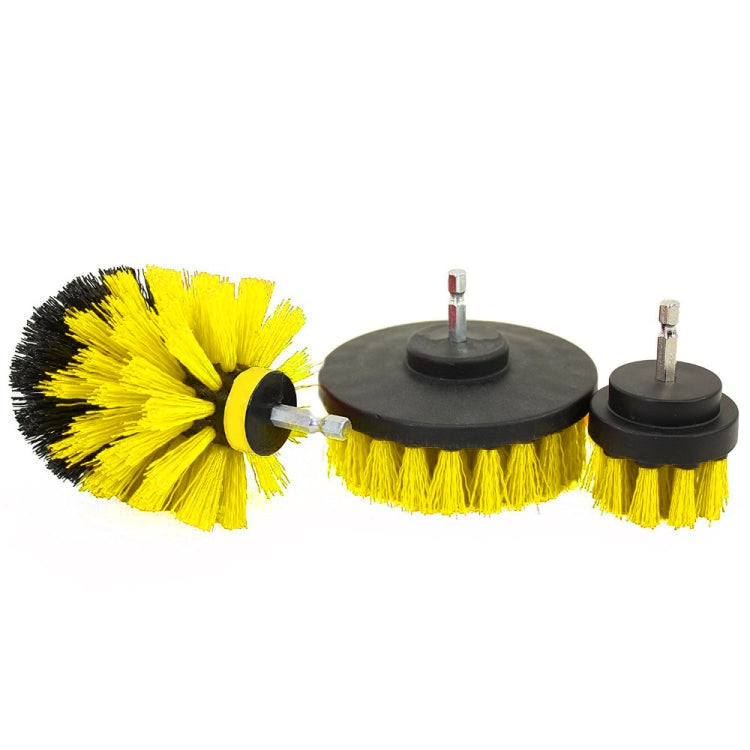 3 PCS Bathroom Kitchen Cleaning Brushes Kit for Electric Drill, 3 in 1 (Yellow), 3 in 1 (Green), 3 in 1 (Blue), 3 in 1 (Red)