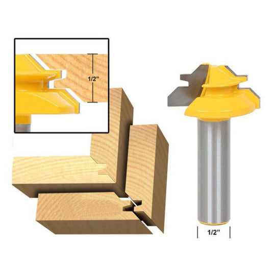 Lame de coupe à tenon à angle droit, tige de 1/2 x 1-3/8 po, pour menuiserie, engagement à 45 degrés, accessoires pour couteaux, outils de menuiserie, 1/2 x 1-3/8 po