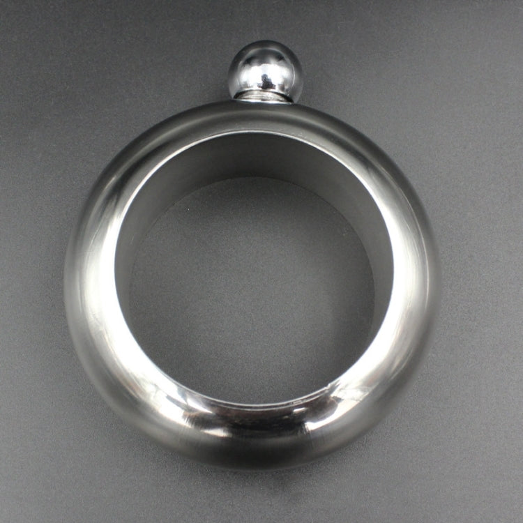 Fashion Creative 100ML Thickened Stainless Steel Bracelet Jug 3.5 Oz, Silver