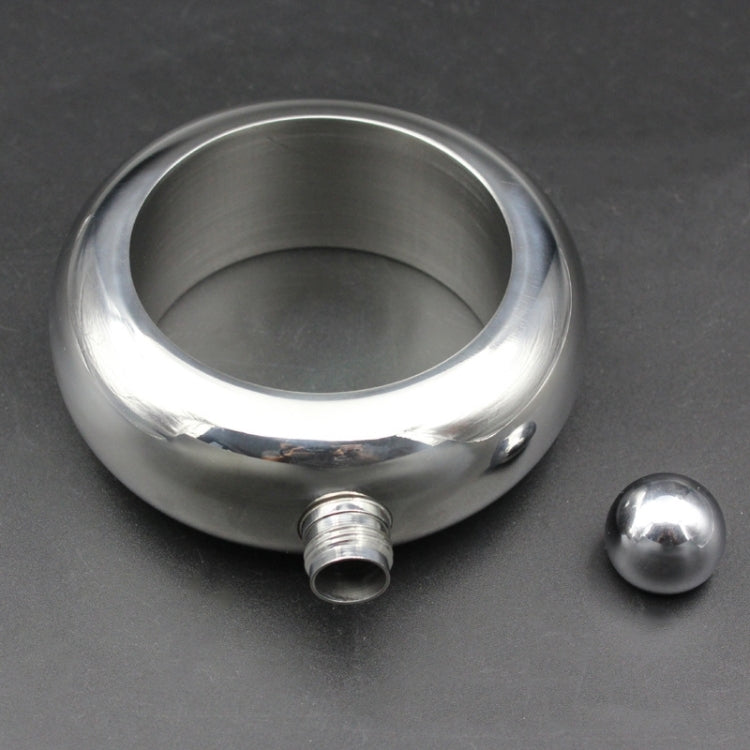 Fashion Creative 100ML Thickened Stainless Steel Bracelet Jug 3.5 Oz, Silver