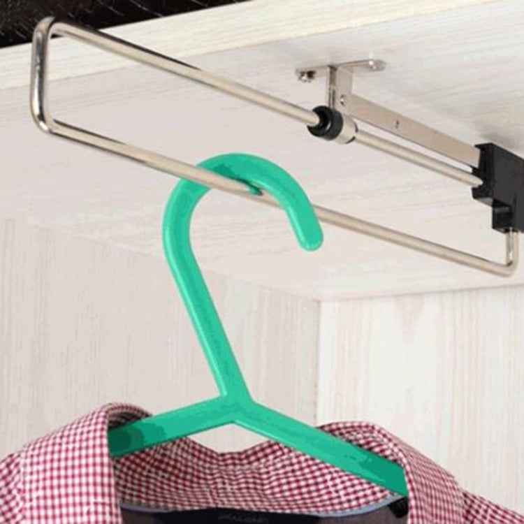 Telescopic Rail Pull-Out Wardrobe Clothes Hanger(40cm)