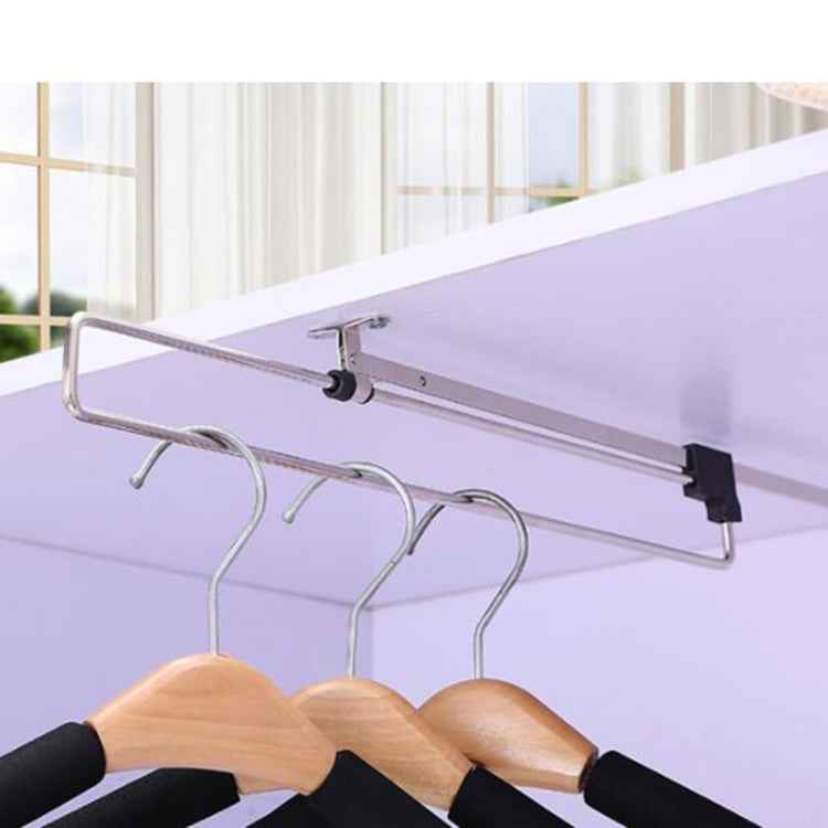 Telescopic Rail Pull-Out Wardrobe Clothes Hanger(40cm)