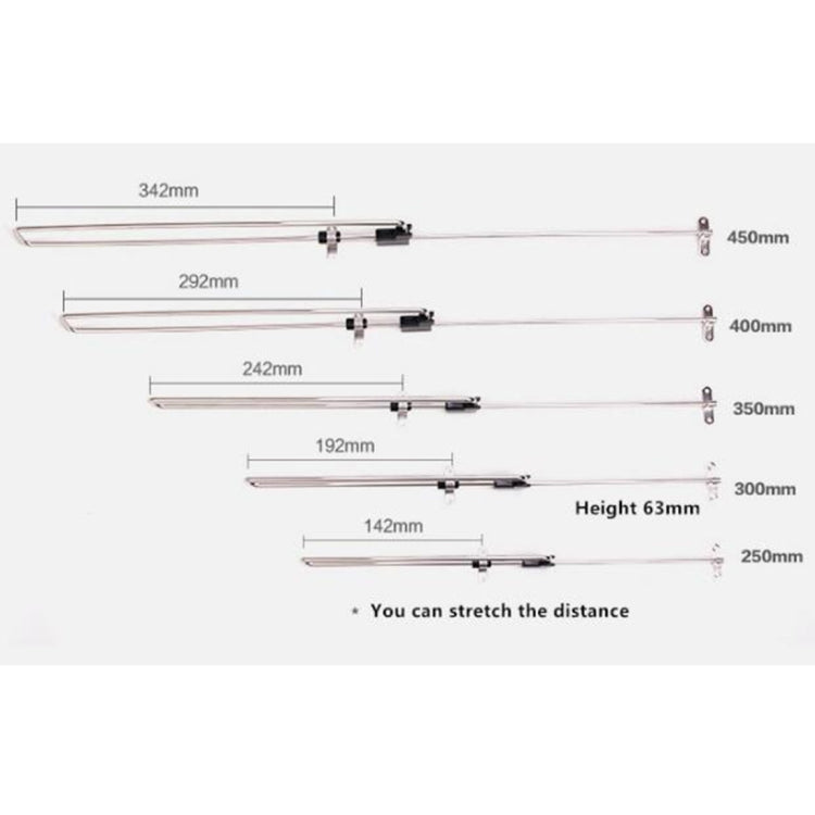 Telescopic Rail Pull-Out Wardrobe Clothes Hanger(30cm), 30cm