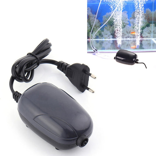 Bomba de aire para acuario, silenciosa, con flujo ajustable y salidas individuales, RS-290, 220 V, 3 W, para oxígeno en tanques de peces.