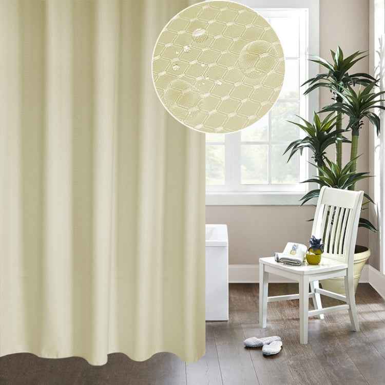 Thickening Waterproof And Mildew Curtain Honeycomb Texture Polyester Cloth Shower Curtain Bathroom Curtains,Size:220*200cm