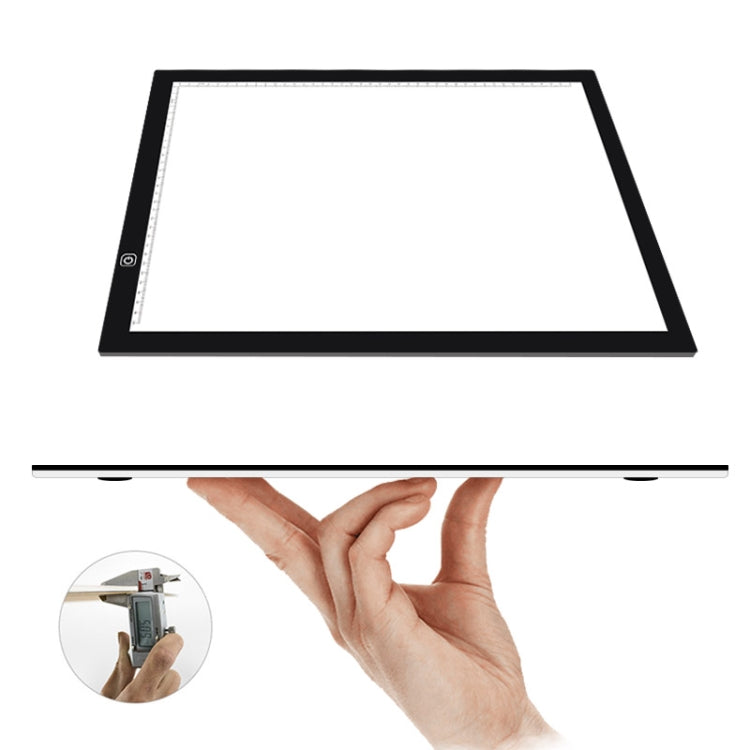 A3 Size 8W 5V LED Ultra-thin Stepless Dimming for Acrylic Copy Boards for Anime Sketch Drawing Sketchpad, with USB Cable