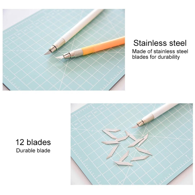 Junesix A5 Cutting Mat Set Cutting Mat & Ruler & Carving Knife