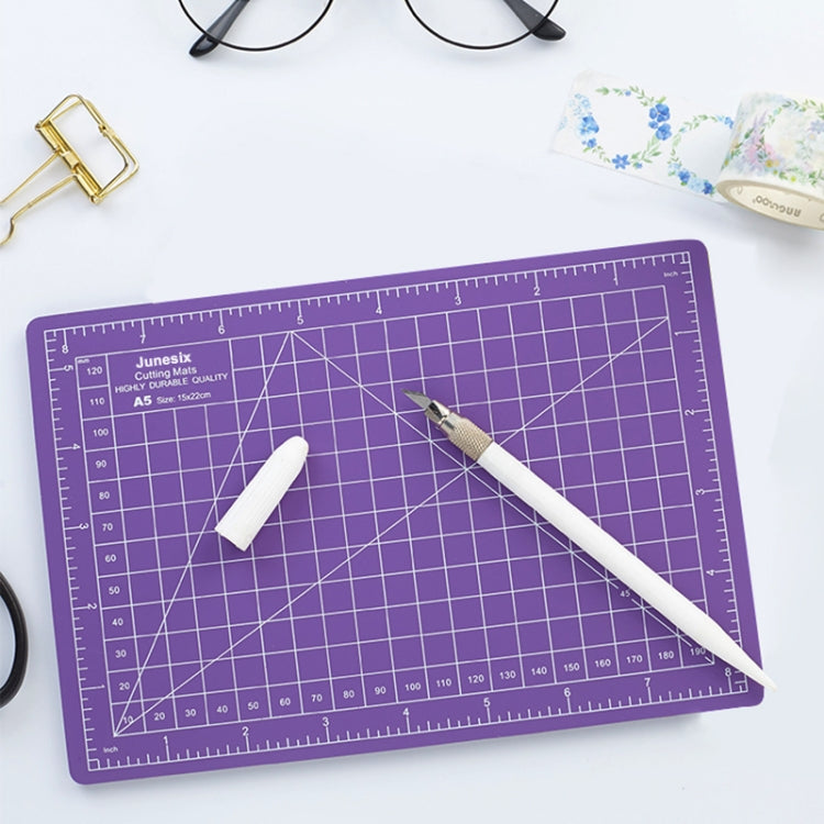 Junesix A5 Cutting Mat Set Cutting Mat & Ruler & Carving Knife
