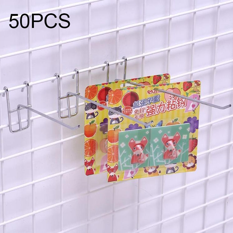 10pcs 3.5mm Supermarket Iron Grid Shelf Hook, Length: 25cm, 3.5mm 25cm