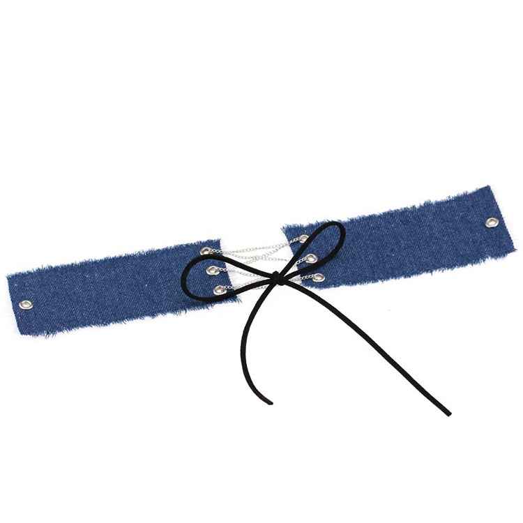 2 PCS European and American Retro Personality Burr Punk Style Gothic Cowboy Necklace Fashion Clavicle Collar, Random Color Delivery