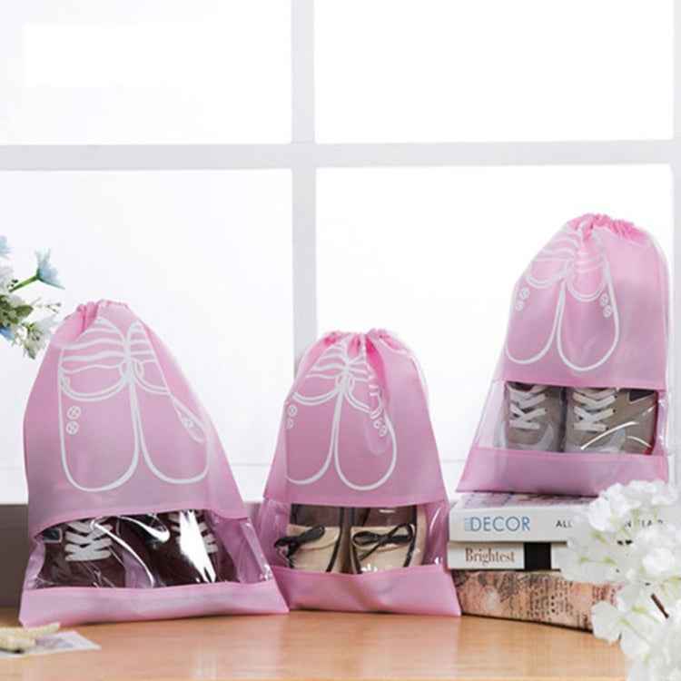 Non-Woven Drawing Belt Shoe Pouch,Small Size