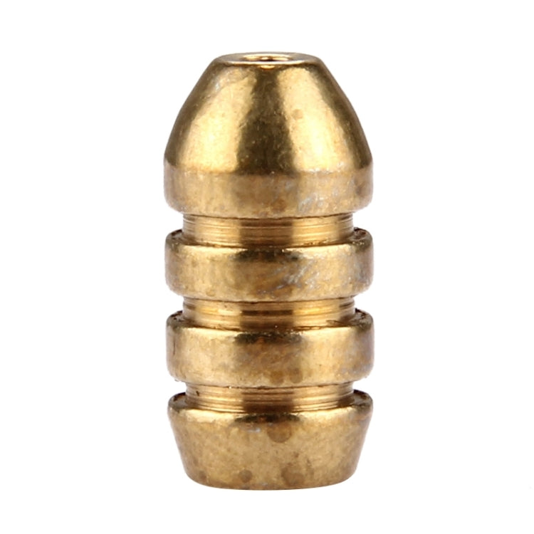 4g Threaded Copper Bullet Fishing Sinker Fishing Weights Soft lure Accessory, 4g