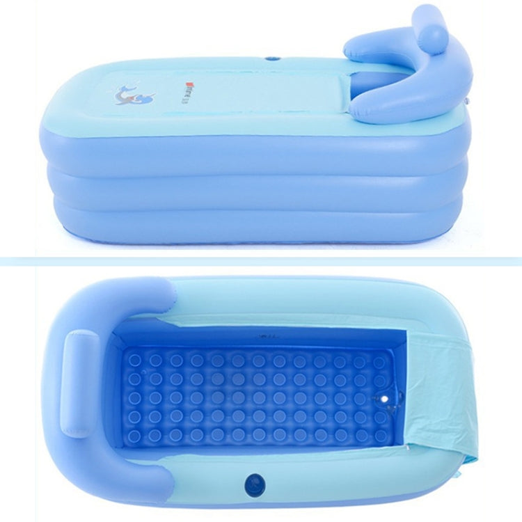 YT-038 Collapsible Sponge Bottom Inflatable Warm Bath Adult Bath Baby Swimming Pool with Charging Pump, Swimming Pool