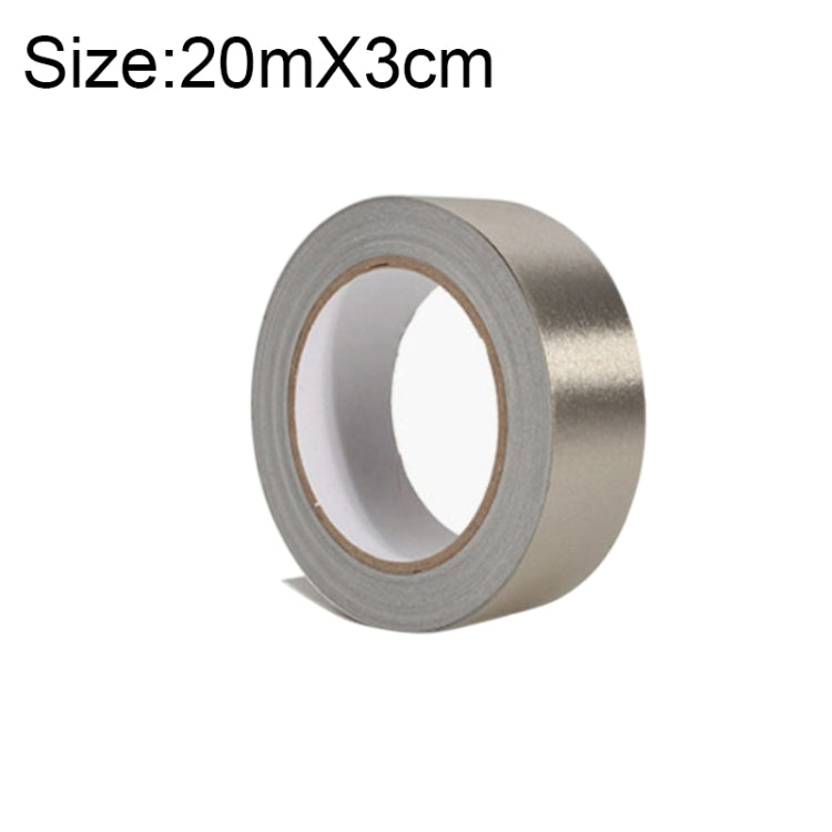 Plain Weave Double-sided Conductive Cloth Adhesive Cloth Single Sided Adhesive EMI Shielding Button Repairs, Size: 20m x 3cm, Size: 20m x 3cm