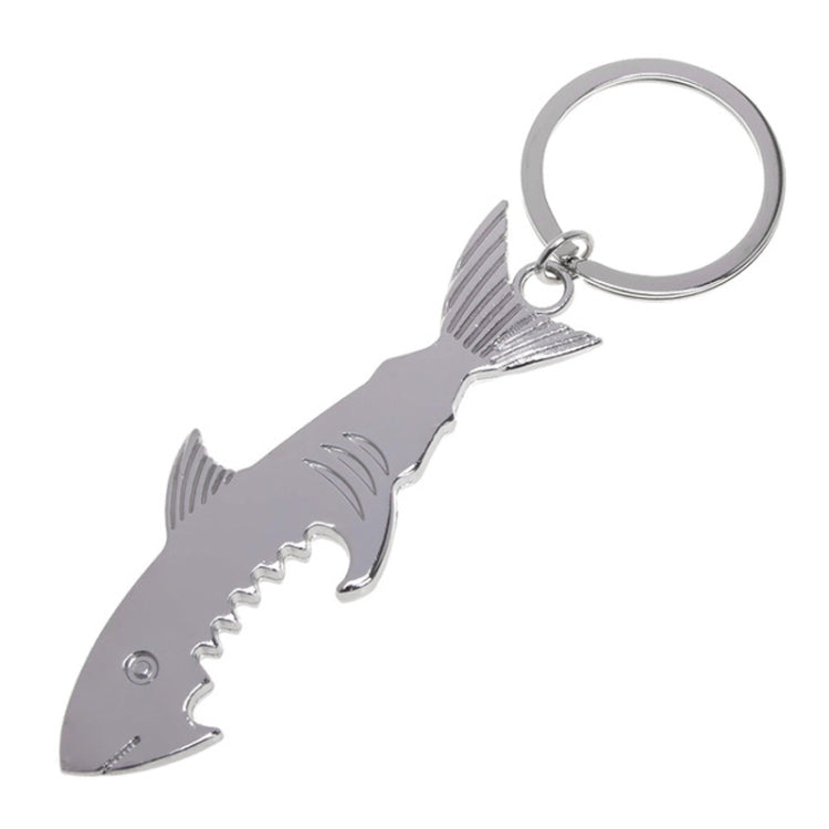 5 PCS Multi-function Shark Bottle Opener Key Chain Car Key Pendant, Size: 13.5x3cm, Shark shape