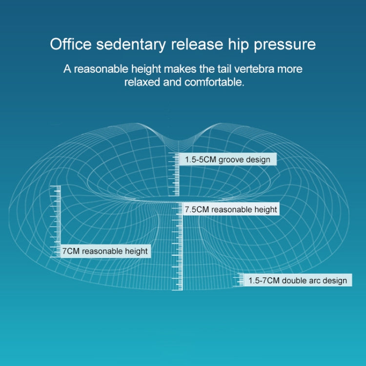Cojín de malla antihemorroides para caderas, tamaño: 45 x 41 x 7 cm
