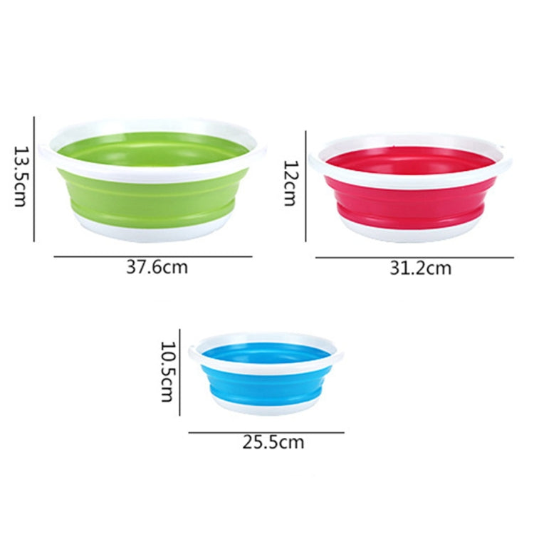 Home Portable Environmental Silicone Travel Folding Wash Basin, Size: M, Size: M