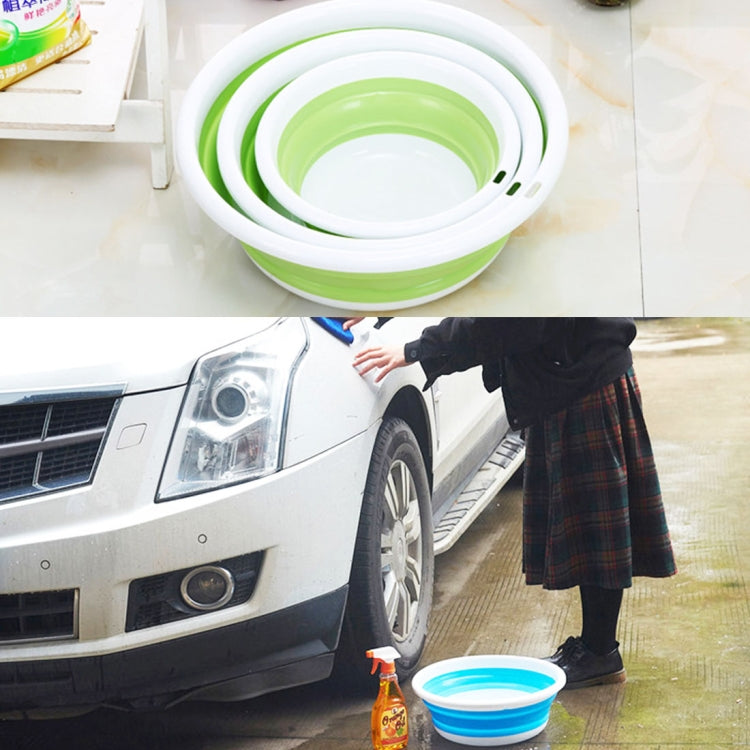 Home Portable Environmental Silicone Travel Folding Wash Basin, Size: M, Size: M