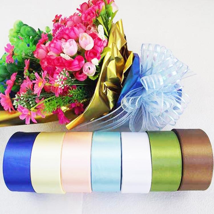 Pure Color DIY Manual Bowknot Gift Bouquet Ribbons Flowers Packaging Ribands, Size: 4.0cm*20m, Size: 4.0cmx20m