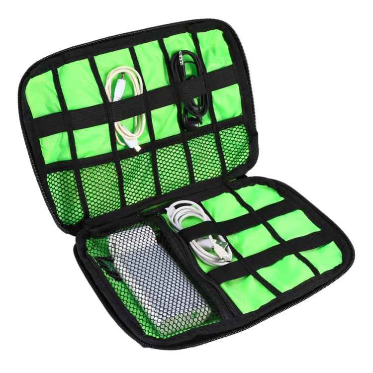 Portable Travel Organizer Storage Collection Bag Case Pouch Digital Gadget Electronic Accessories, Size: 25.7*18.5*1.2cm, HC3103B, HC3103L, HC3103G, HC3103TT