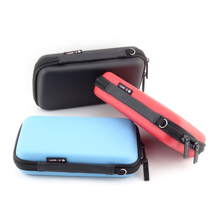 Sac de rangement portable multifonction en EVA pour téléphone, batterie externe, clé USB, disque SD, console PSP. Dimensions intérieures : 16,5 x 9,5 x 3,8 cm.