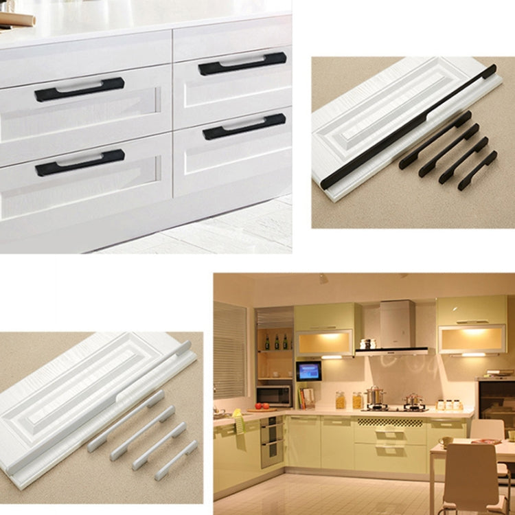 2049-160 Drawer Cabinet Door Aluminum Alloy Handle Straight Door Handle, 2049-160 (White)