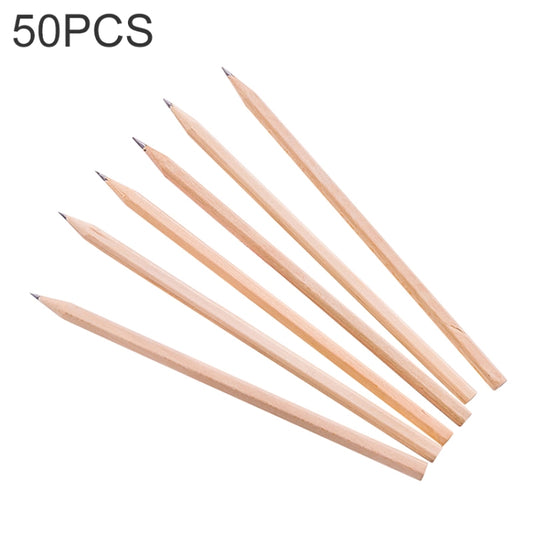 50 lápices HB de madera cruda respetuosos con el medio ambiente, lápices de pintura para niños, útiles escolares y de oficina.