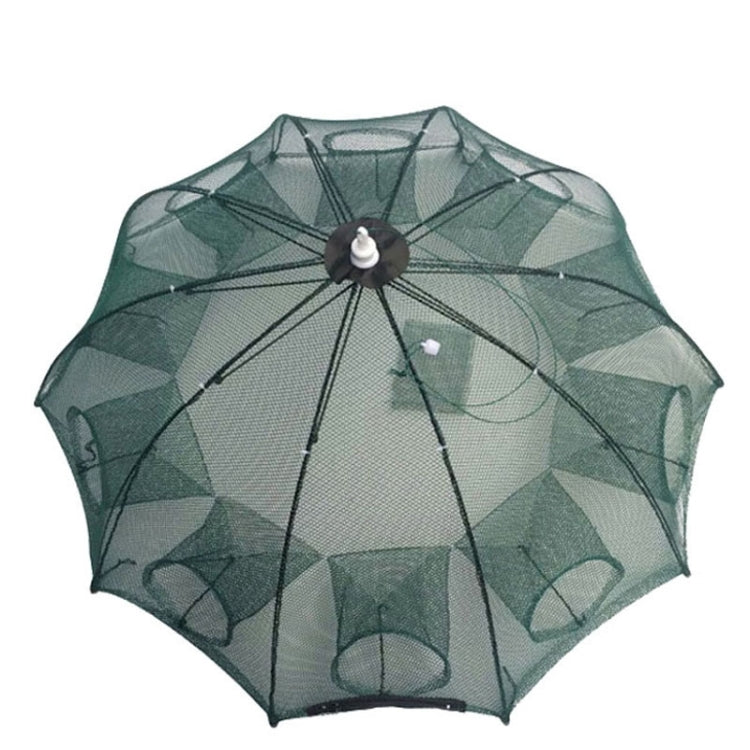 10 Holes Automatic Foldable Fishing Net Nylon Shrimp Crab Minnow Trap Fish Cast Net Fishing Tackle, 10 Holes