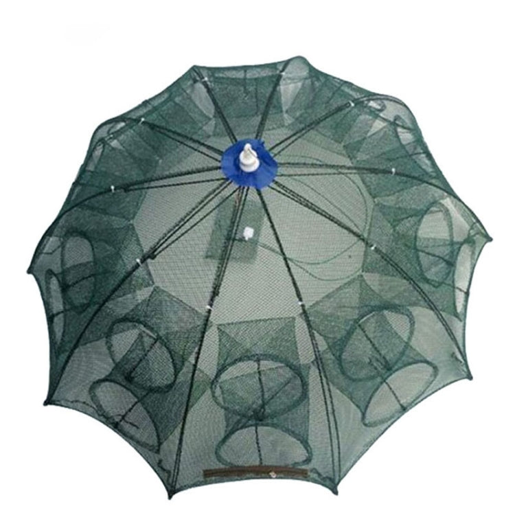 20 Holes Automatic Foldable Fishing Net Nylon Shrimp Crab Minnow Trap Fish Cast Net Fishing Tackle, 20 Holes