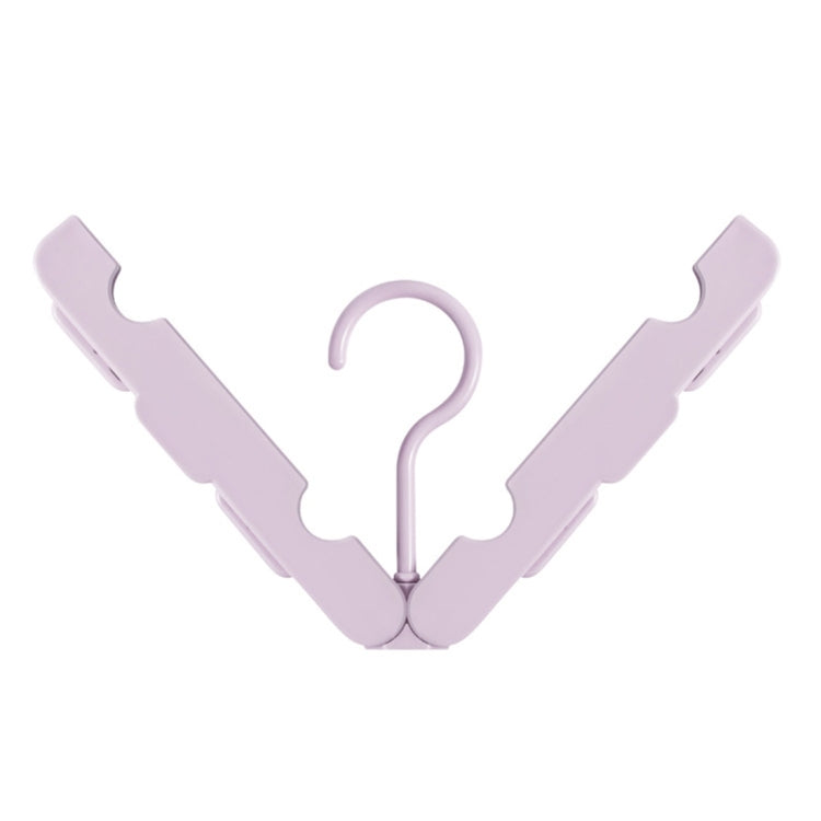 Foldable Clothes Hanger Drying Rack with 4 Hidden Clips for Home / Travel, Random Color Delivery, Foldable Clothes Hanger