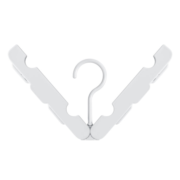 Foldable Clothes Hanger Drying Rack with 4 Hidden Clips for Home / Travel, Random Color Delivery, Foldable Clothes Hanger