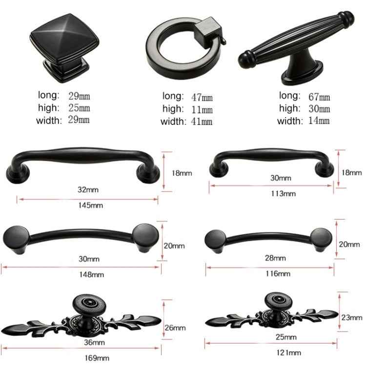6291A-96 Simple Cabinet Door Handle Drawer Wardrobe Zinc Alloy Handle